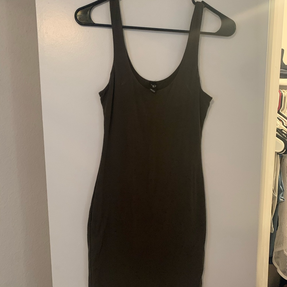 Olive green dress